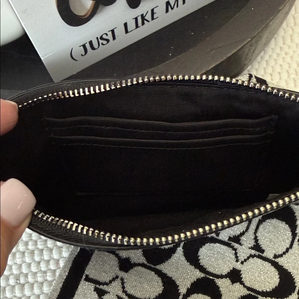 Coach Starry Black Glitter Wristlet - Picture 4 of 4